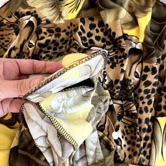 Vintage LS Collections Sunu Cheetah Leopard Travel Slinky Tunic Top NEW NWOT 3X - Picture 9 of 9